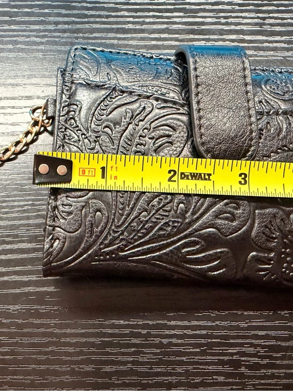 Embossed RFID Wallet Keychain – Stylish & Practical